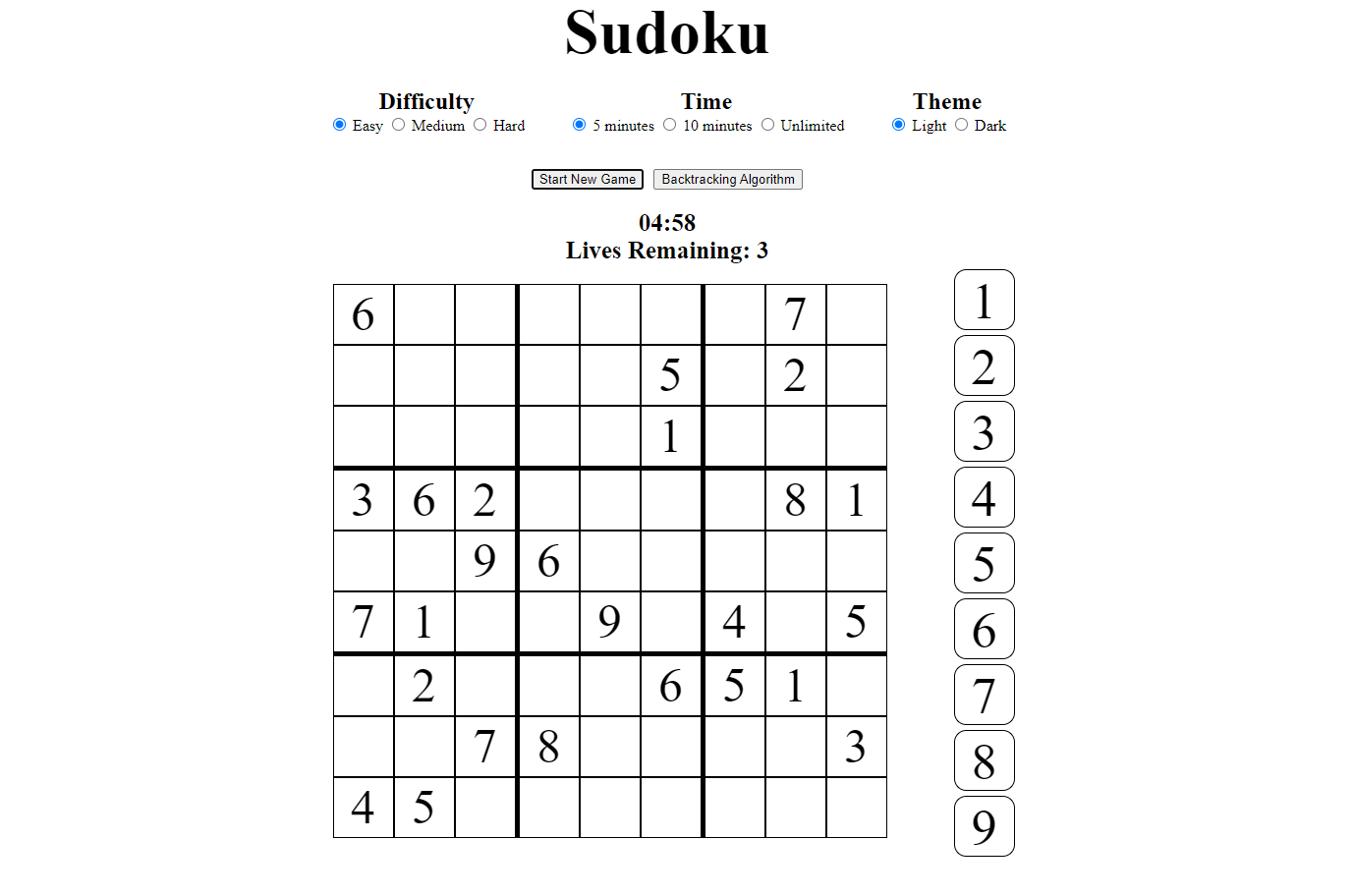 Sudoku Player Screenshot